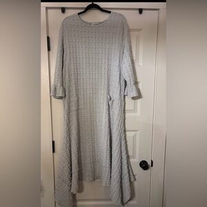 Nuggles Elegant blue Textured Women's Dress